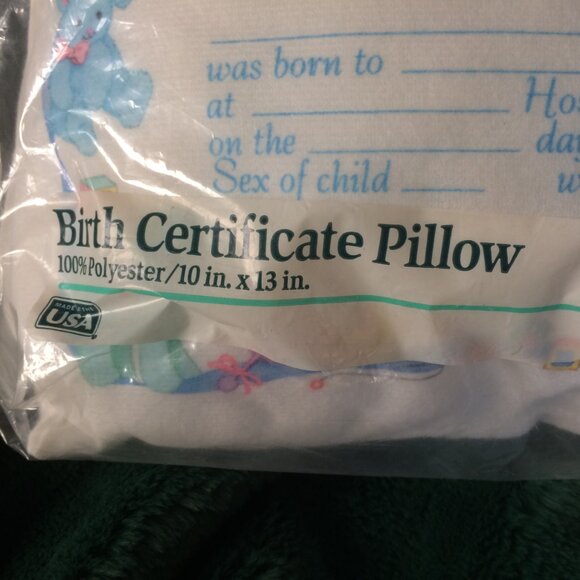 Vintage Gerber Birth Certificate Pillow - Picture 5 of 8